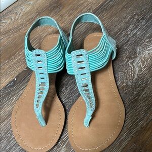 Madden girl Women's Turquoise Sandals 7.5M